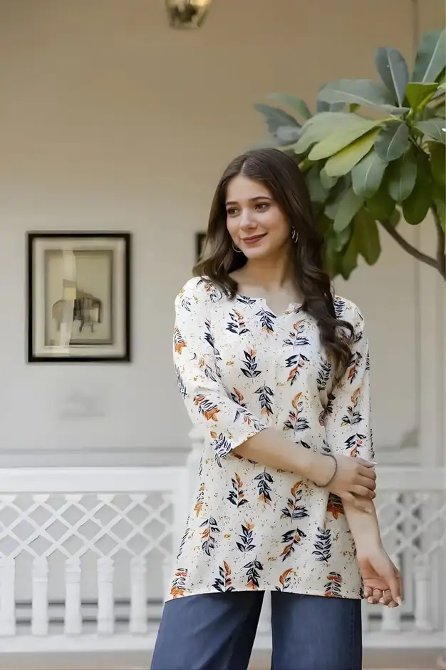 VHCK ENTERPRISE Party Printed Women Bhumi Top