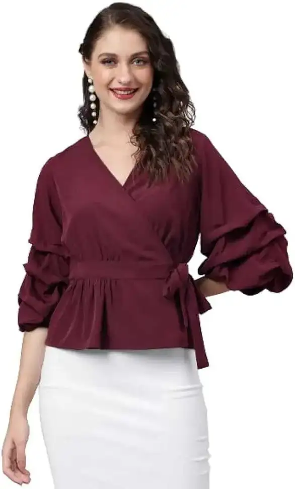 INSHA FASHION Party Solid Women Top