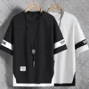 KASPY Printed Men Black, White T-Shirt