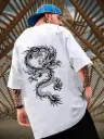 Rino Printed Men White T-Shirt