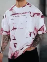 Starvy Tie & Dye Men Maroon T-Shirt