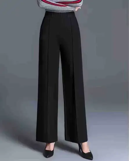 dressbiz Regular Fit Women Black Trousers