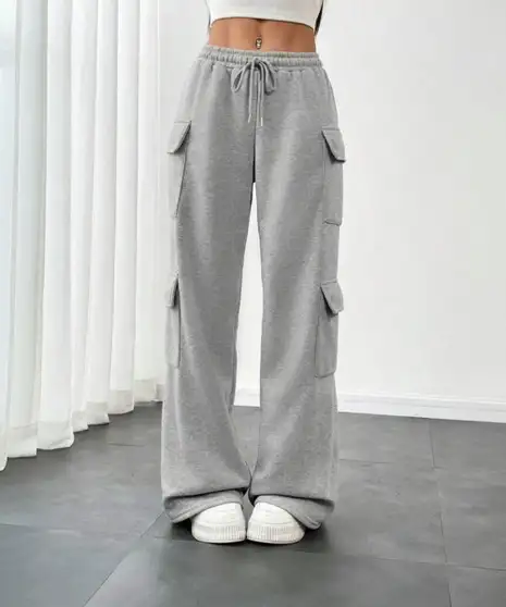 MS BOTTOM Regular Fit Women Grey Trousers