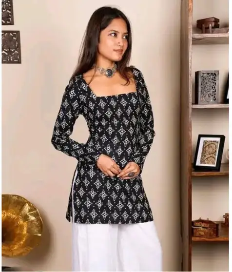 Janki Sleeved Corset Kurti (S)
